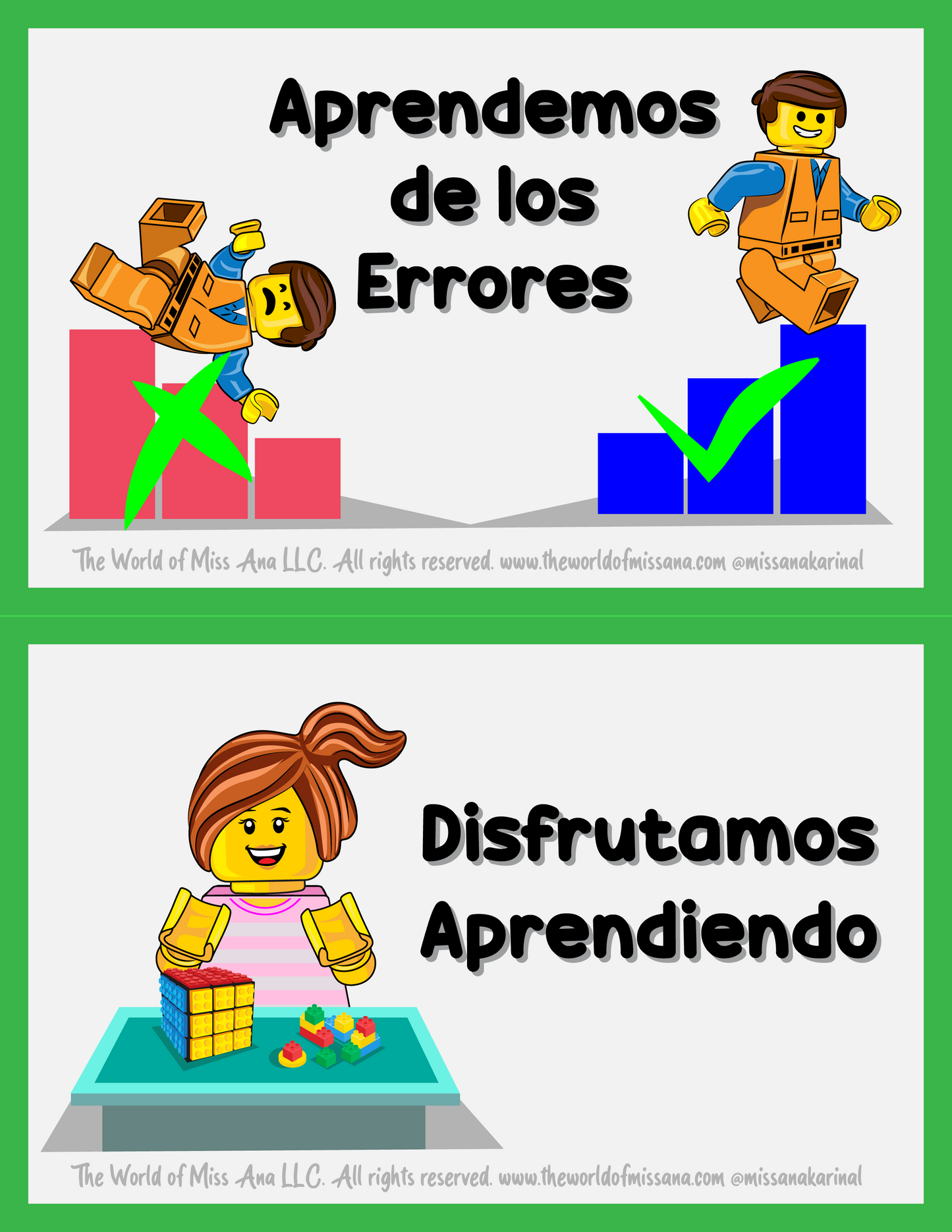 PRINTIABLE Reglas del Juego inspirada en LEGO® minifiguras