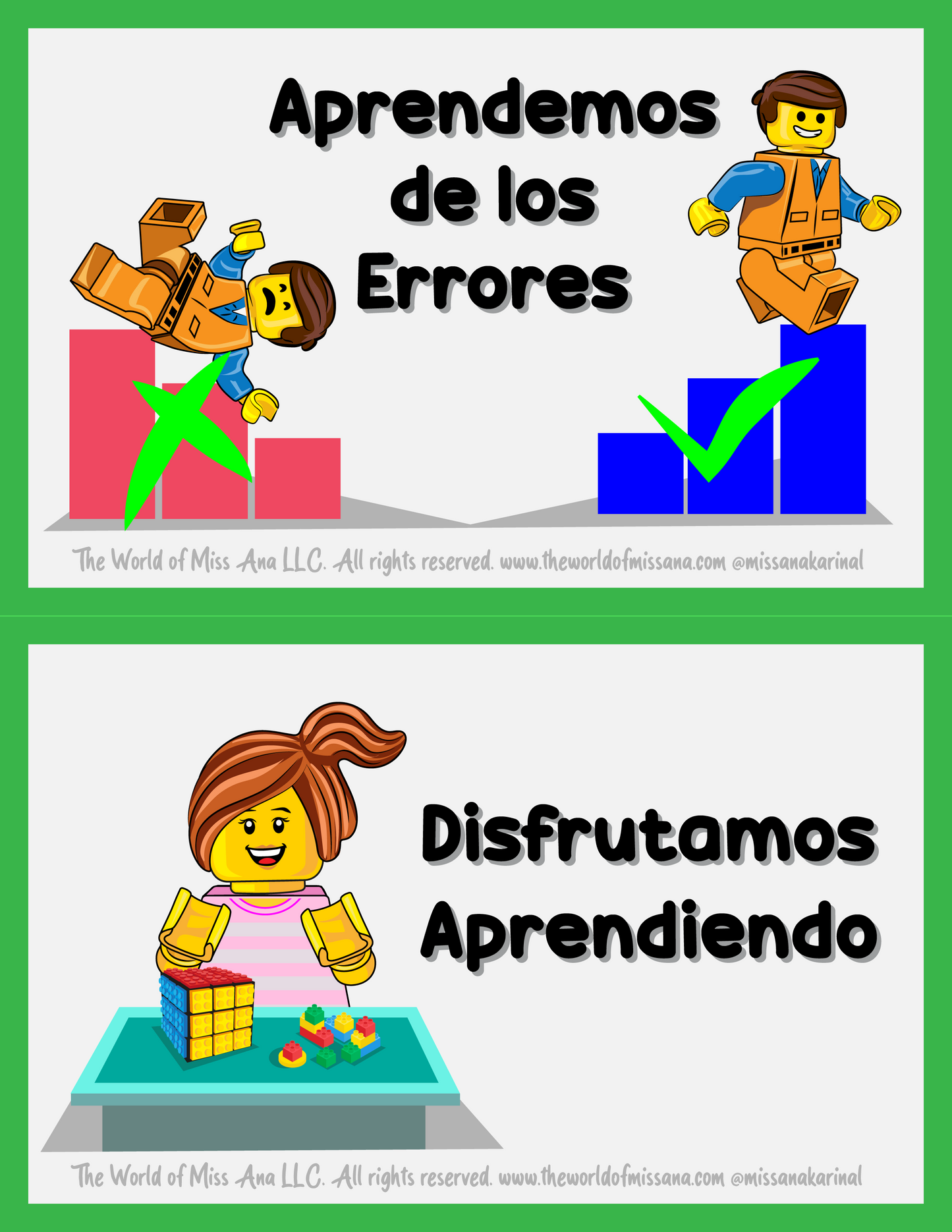 PRINTIABLE Reglas del Juego inspirada en  LEGO® minifiguras