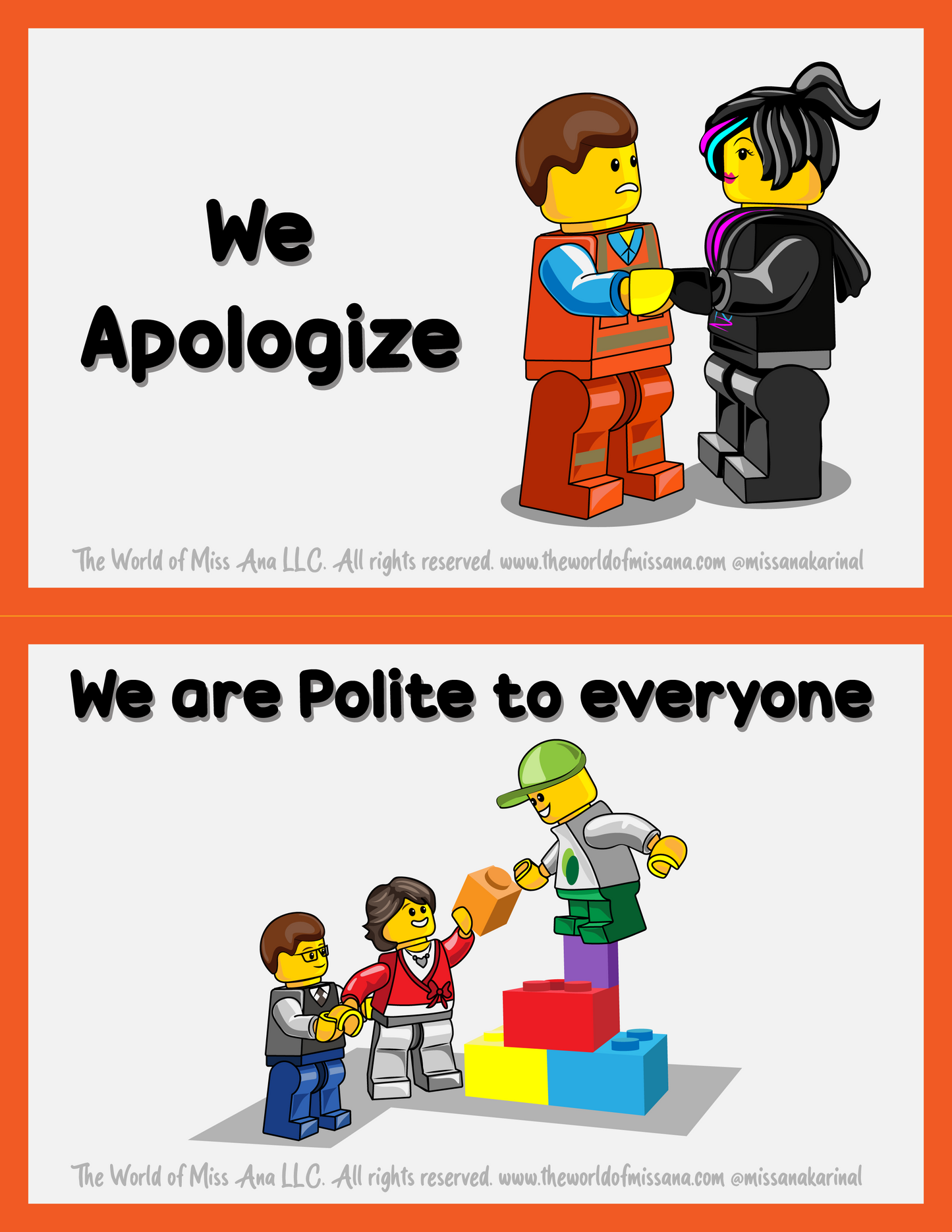 PRINTABLE Class Rules inspired by LEGO® minifigures