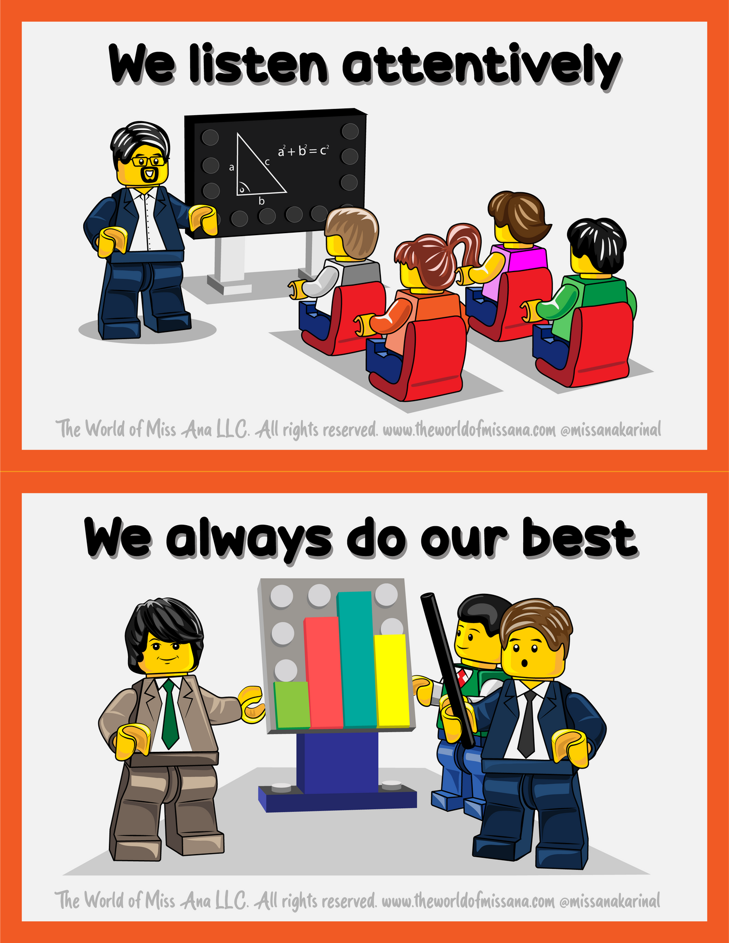 PRINTABLE Class Rules inspired by LEGO® minifigures