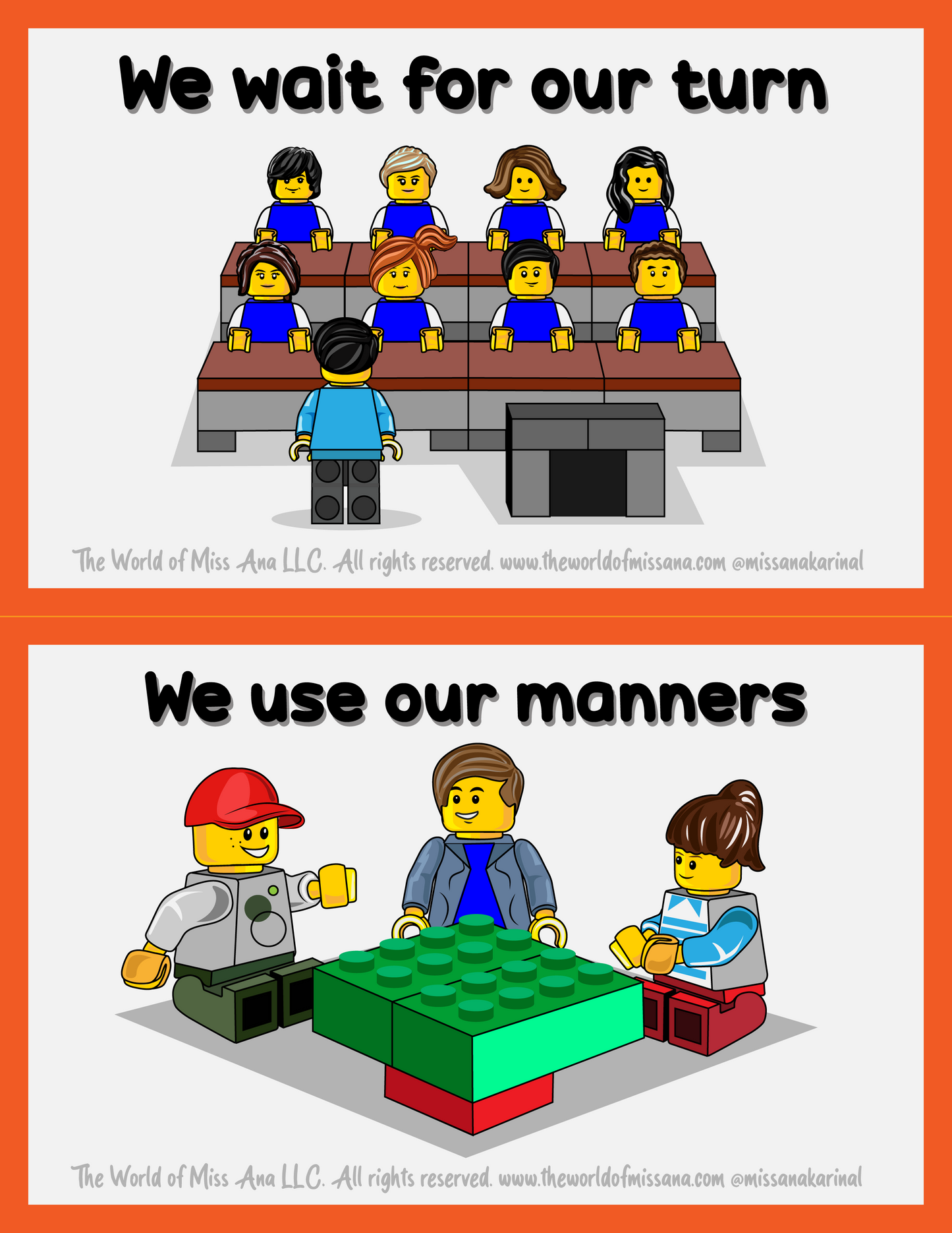 PRINTABLE Class Rules inspired by LEGO® minifigures