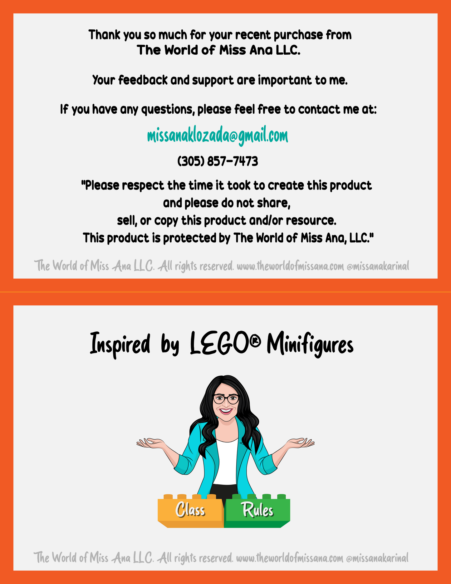 PRINTABLE Class Rules inspired by LEGO® minifigures