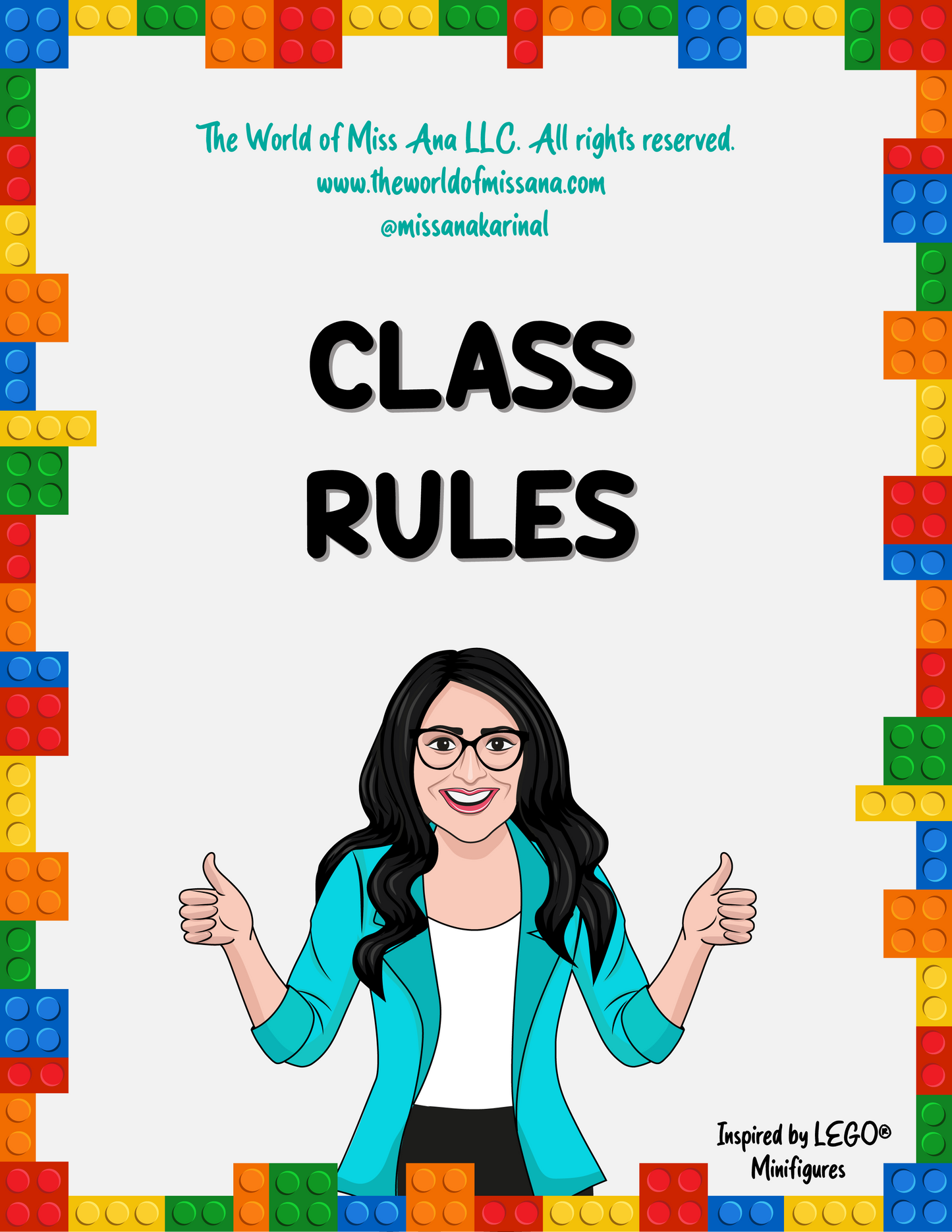 PRINTABLE Class Rules inspired by LEGO® minifigures