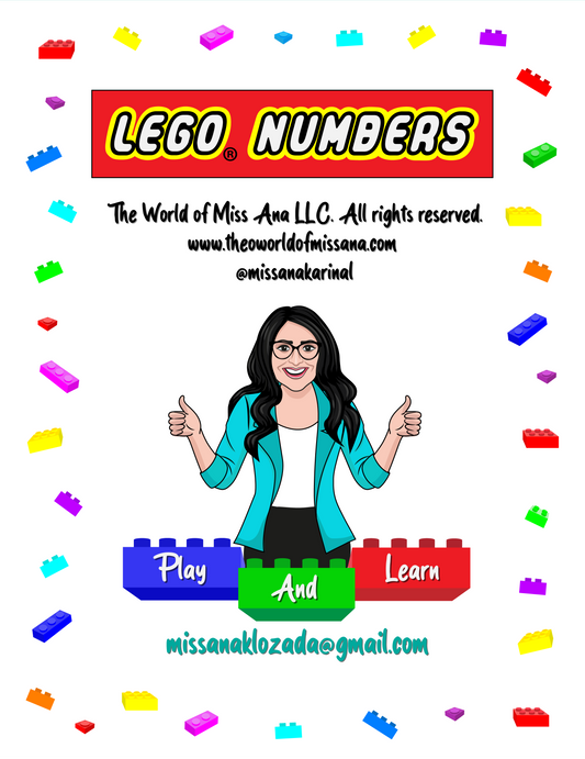 PRINTABLE LEGO® Number Flash Cards